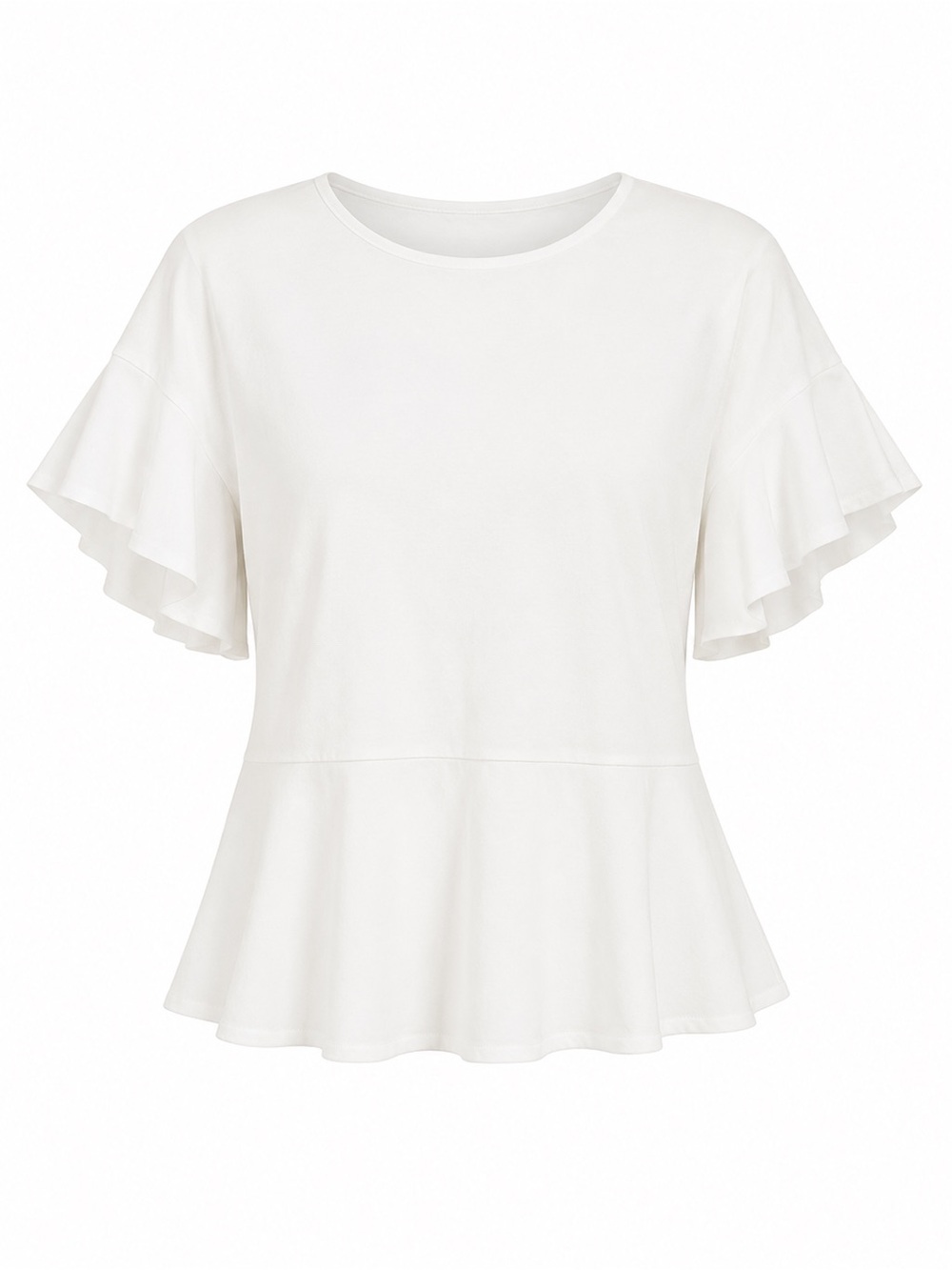 Banana Republic White Peplum Blouse
